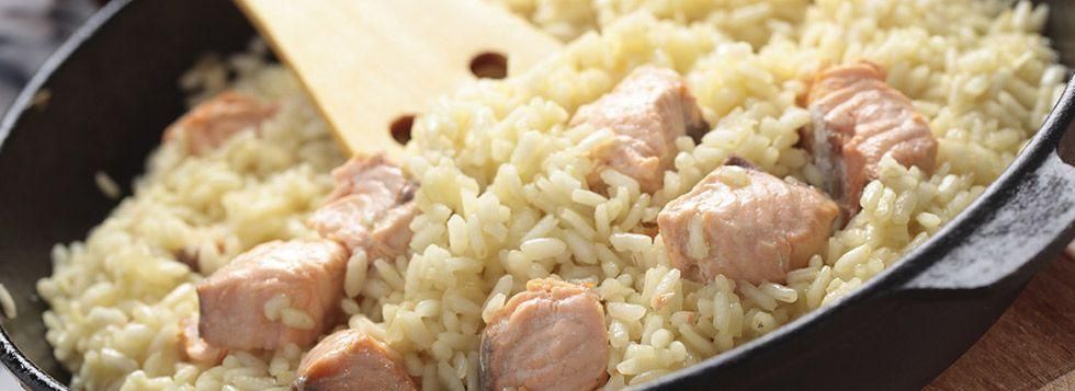 Risotto al salmone