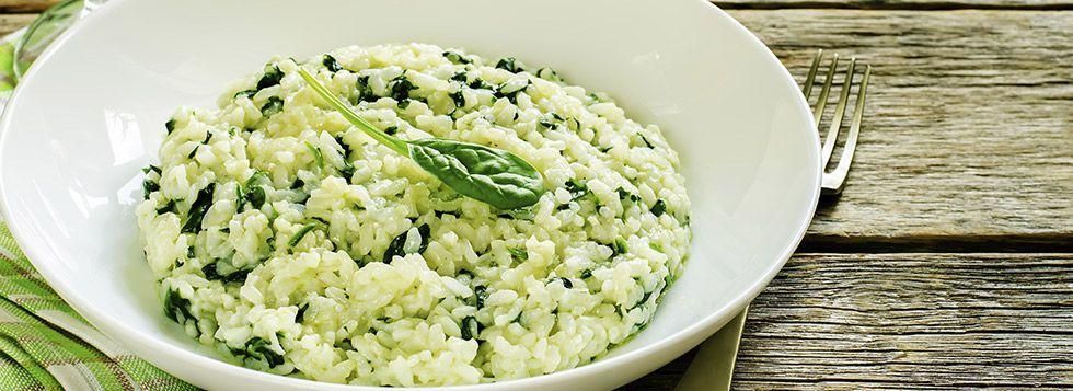 Risotto con spinaci e Galbanino
