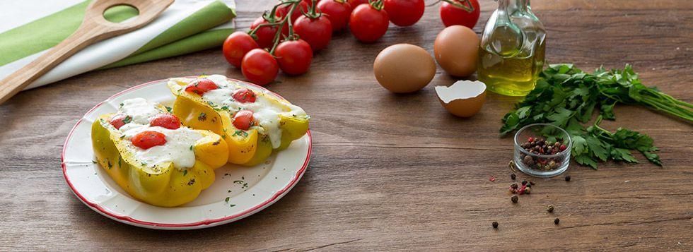 Peperoni ripieni di formaggio