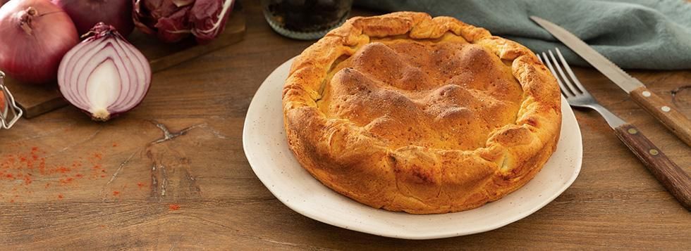 Torta salata con radicchio