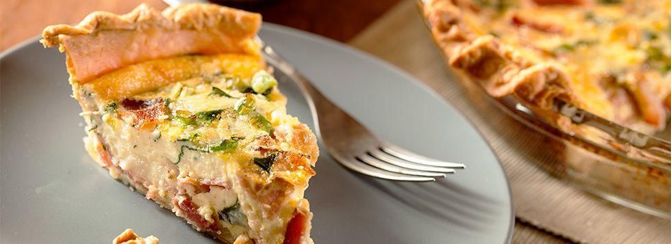 Torta salata zucchine e speck
