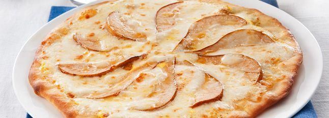 Pizza bianca pere e taleggio