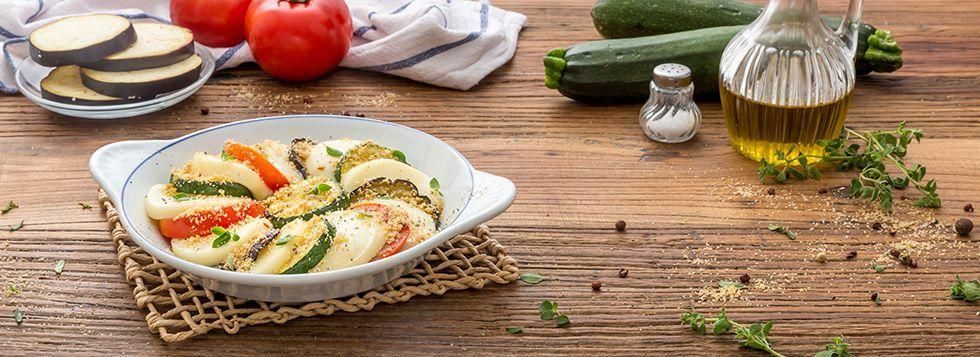 Verdure gratinate con Galbanino