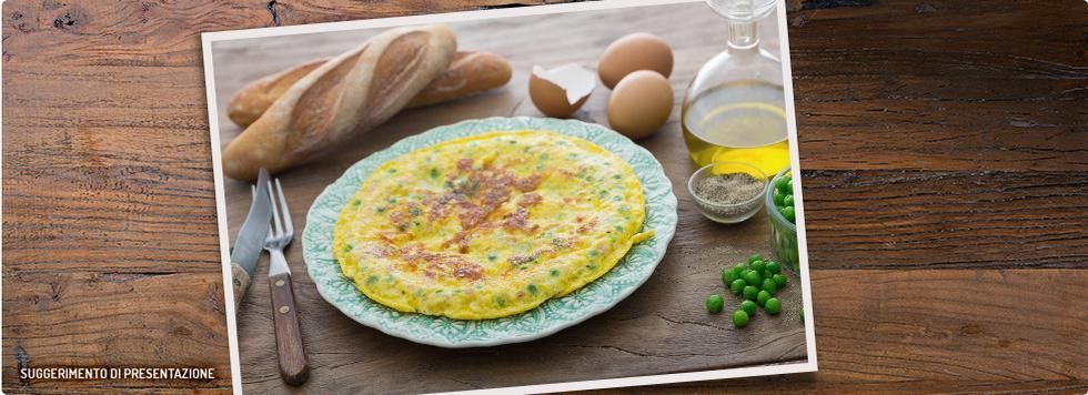 Frittata di piselli e Galbanino