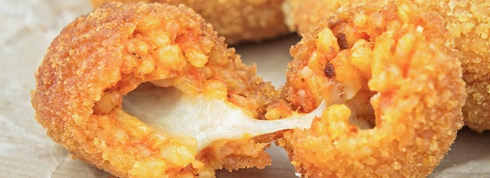 Arancini di riso al ragù con Galbanino