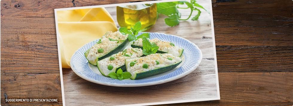 Barchette di zucchine ripiene