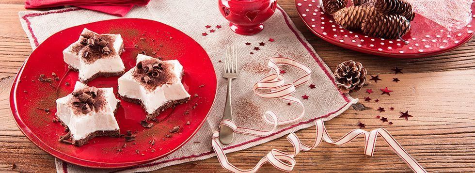 Cheesecake Natalizia con Mascarpone e Cacao in Polvere