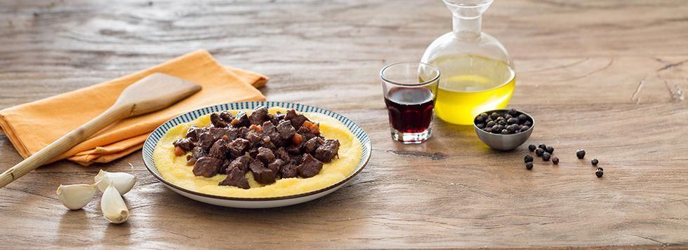 Capriolo con polenta