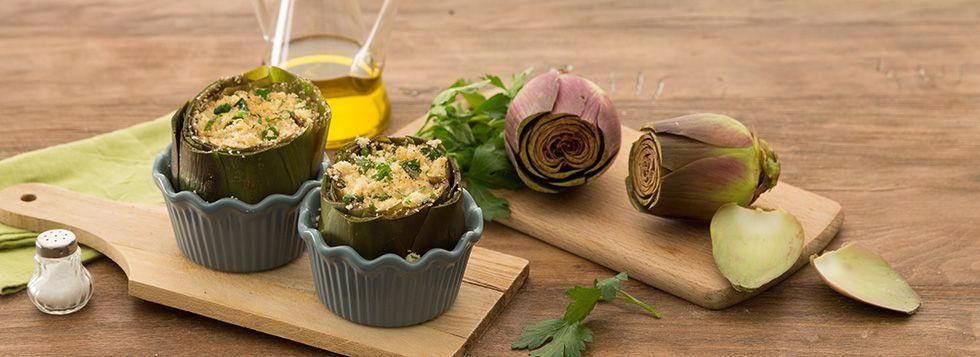 Carciofi ripieni vegetariani