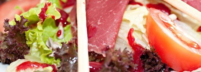 Carpaccio con salsa