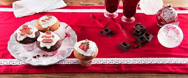 Muffin al Mascarpone con gocce di cioccolato e glassa