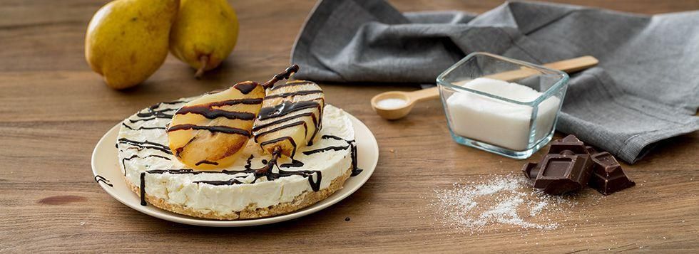 Cheesecake ricotta e pere 