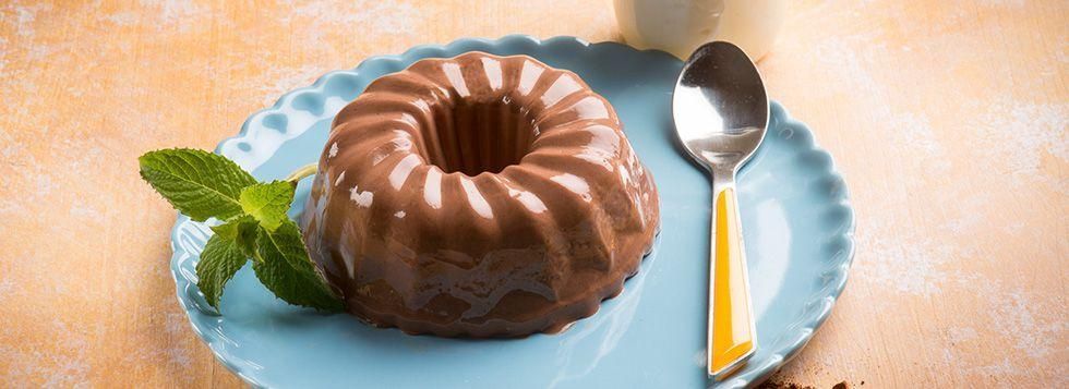 Collina di budino al cioccolato