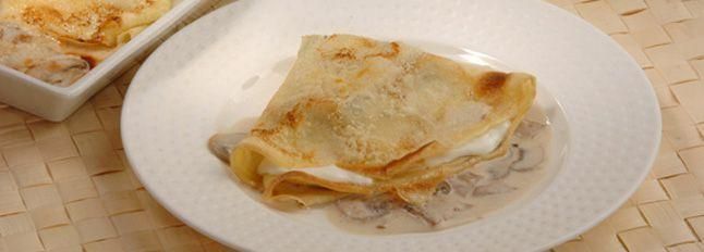 Crepes con funghi