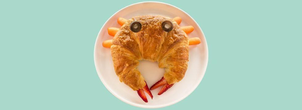 Croissant salati ripieni di formaggino