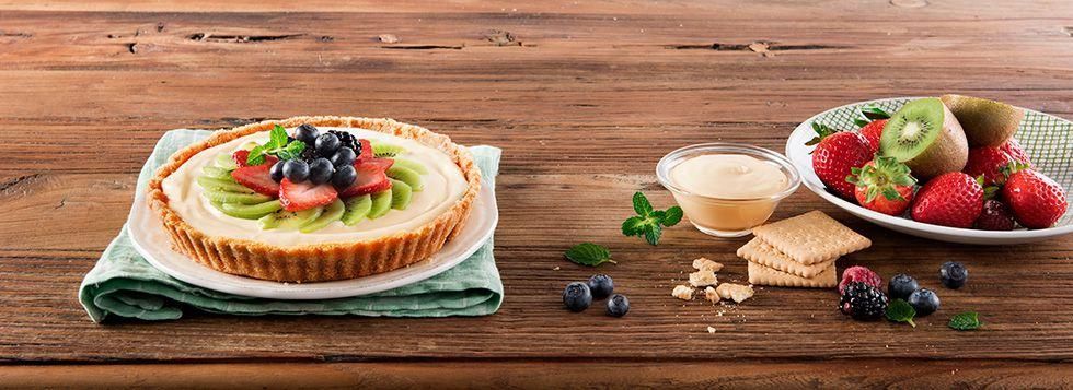 CROSTATA SENZA COTTURA CON CREMA AL MASCARPONE