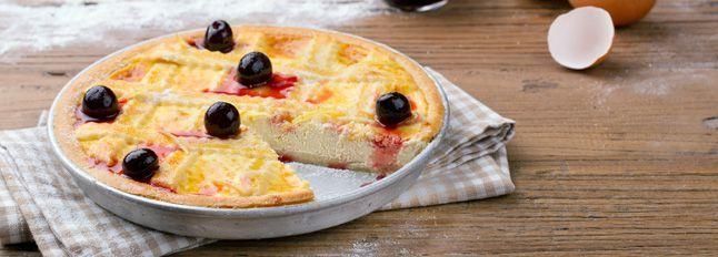 Crostata di Crema alla Ricotta e amarene