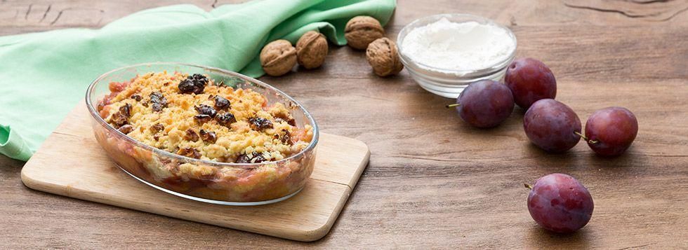 Crumble di prugne