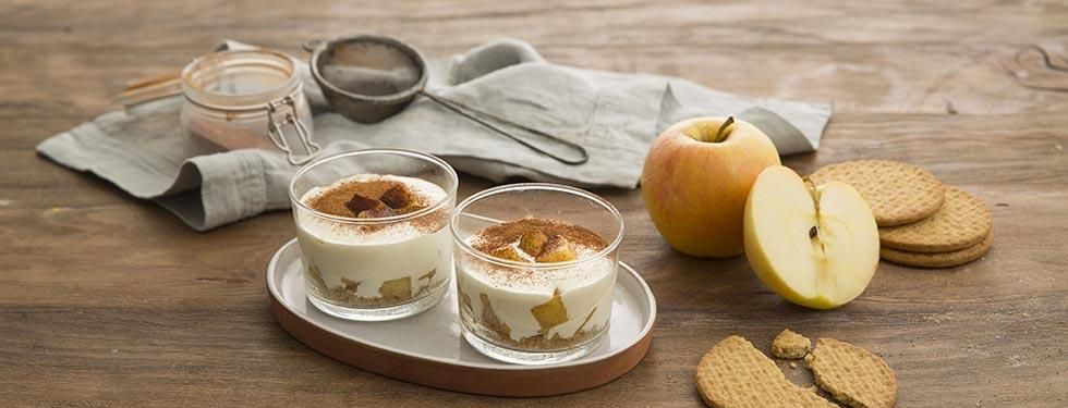 Crumble di Mele in Bicchierini