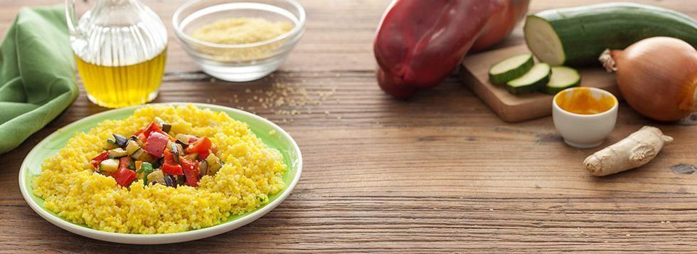 Cous cous di verdure con formaggino
