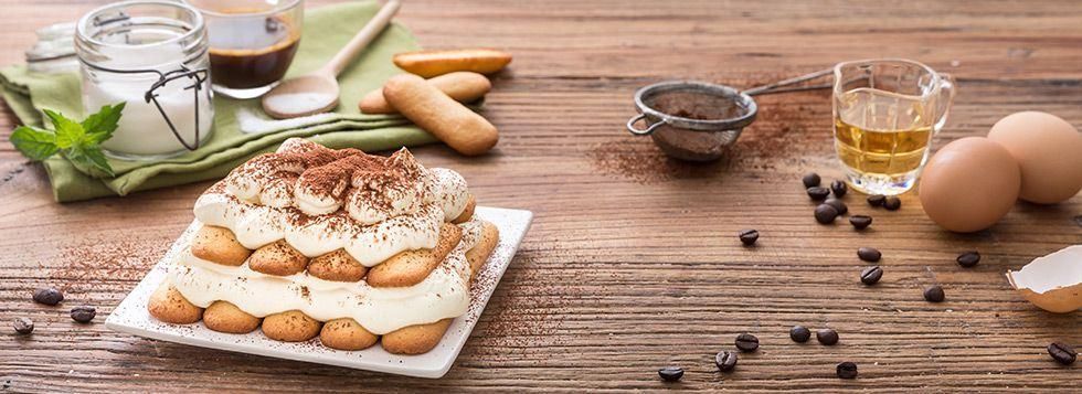 Tiramisù al formaggio fresco spalmabile