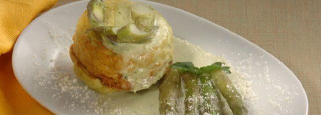 Flan d'asparagi al Formaggio Fresco Spalmabile