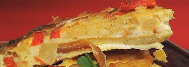 Frittata al forno di patate e peperoni con Galbanino Fior di Fette Frittata al forno di patate e peperoni con Galbanino Fior di Fette