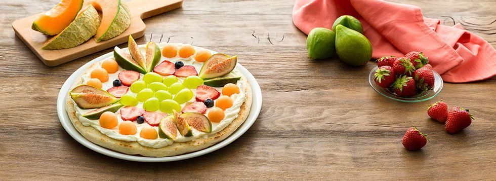 FRUIT PIZZA uva, fichi e melone