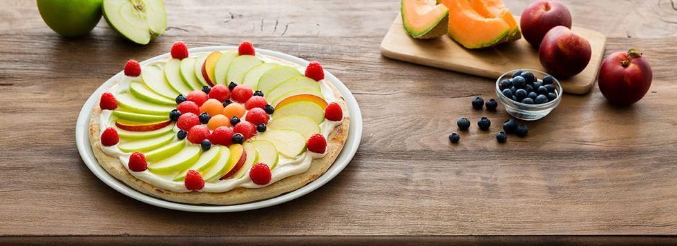FRUIT PIZZA mele e lamponi