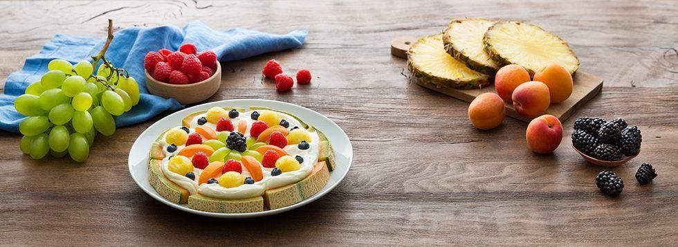 FRUIT PIZZA melone con frutta mista