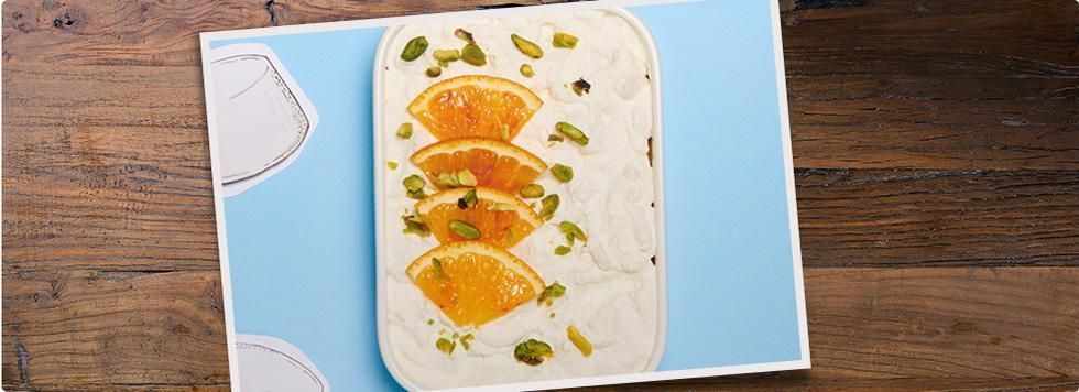 Tiramisù alla ricotta e arancia