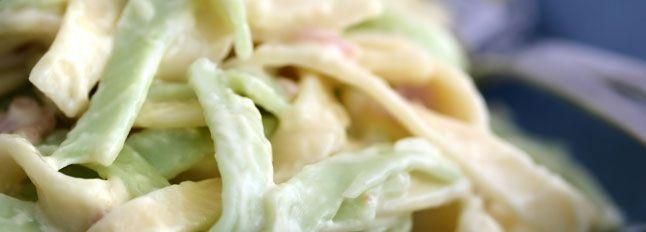 Fettuccine verdi ai formaggi
