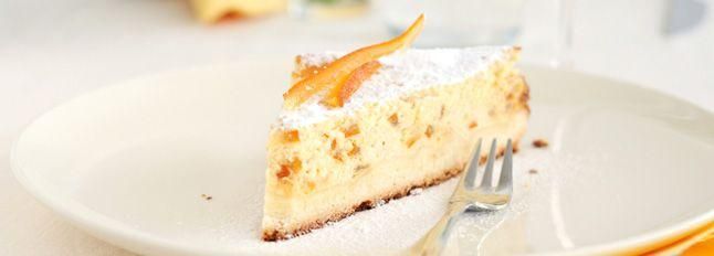 Torta di ricotta con uvetta