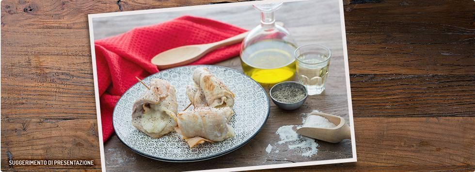 Involtini di pollo con prosciutto