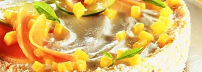 Cheesecake mascarpone e frutti tropicali