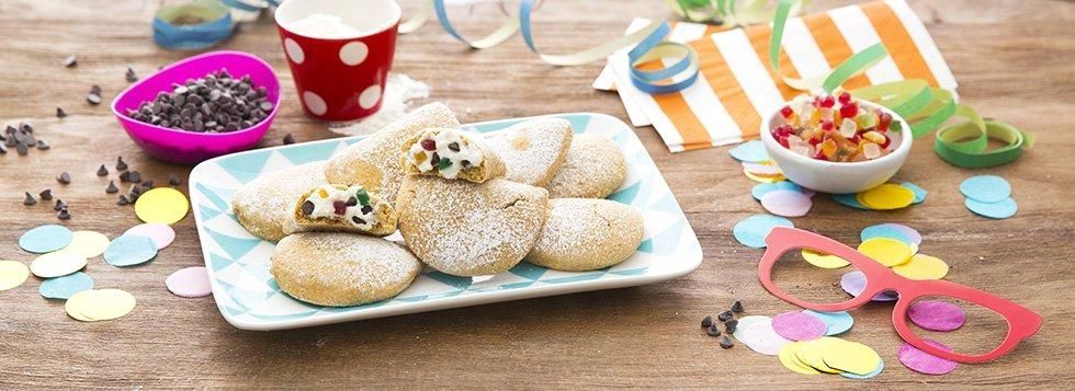 Mezzelune con Ricotta, Cioccolato e Canditi