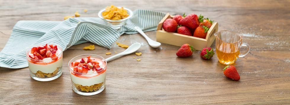 Coppette Mascarpone e Fragole