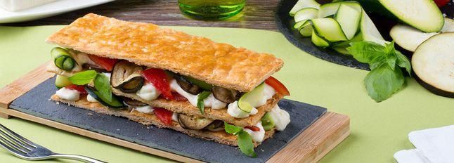 Millefoglie di stracchino e verdure