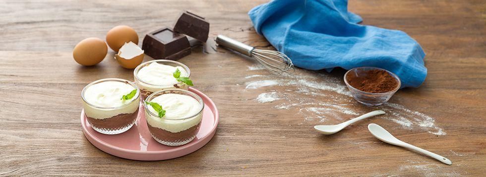 Mousse al cioccolato light