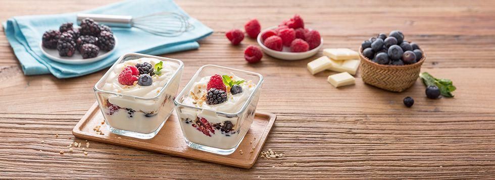 Mousse al cioccolato bianco
