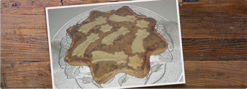 Stella di Natale con ricotta marron glacè e cioccolato