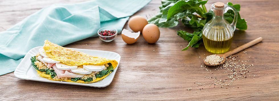 Omelette con quinoa