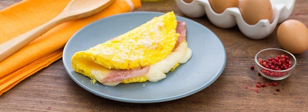 Omelette al prosciutto crudo