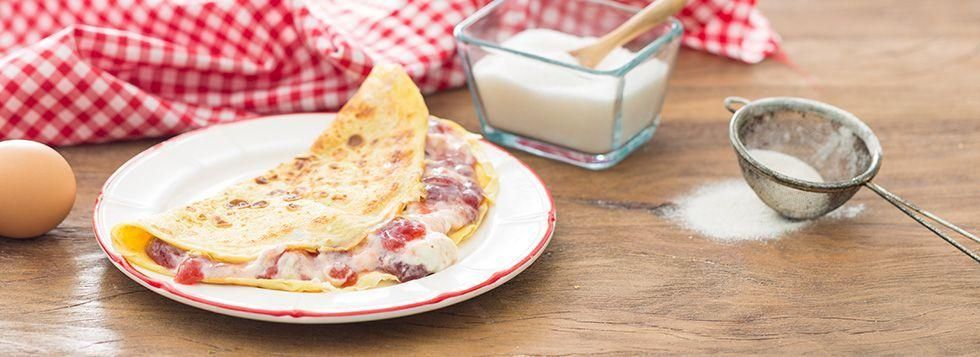Omelette con marmellata
