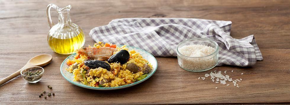 Paella di Pesce e Carne