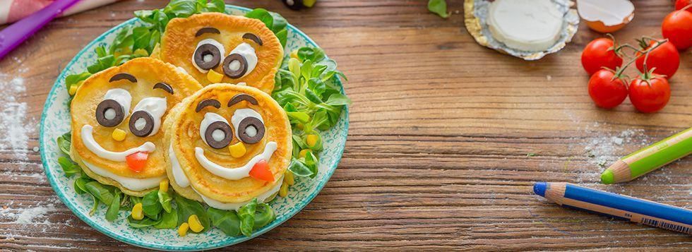 Pancake salati con formaggino