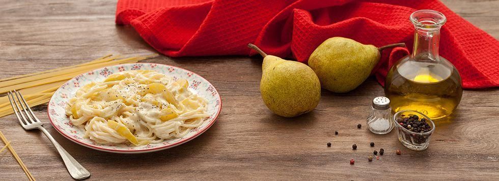 Pasta al gorgonzola e pere 