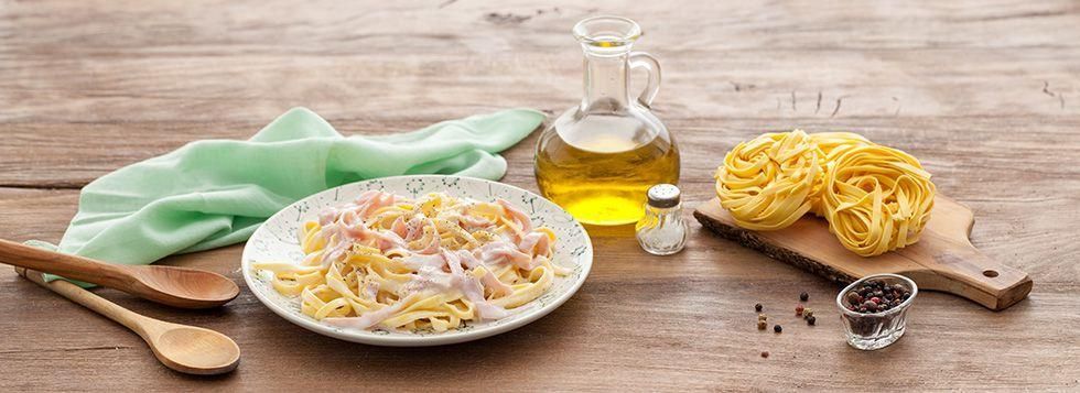 Pasta panna e prosciutto cotto
