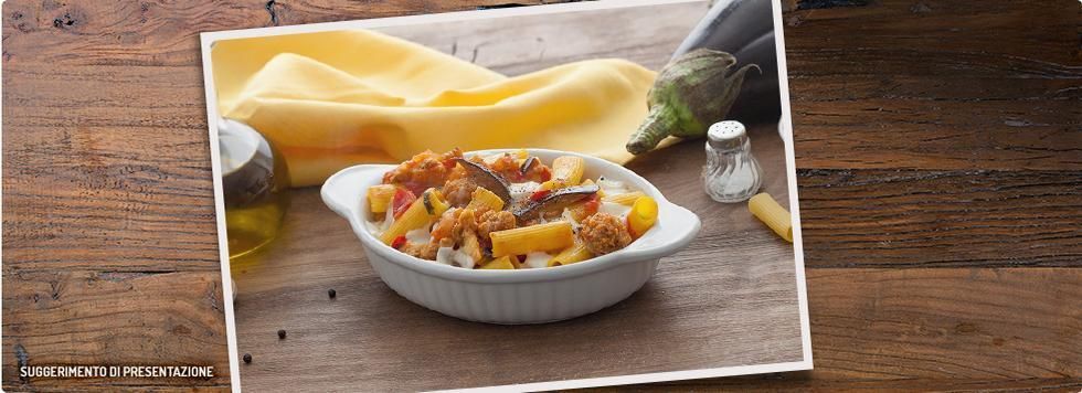 Pasta al forno con melanzane