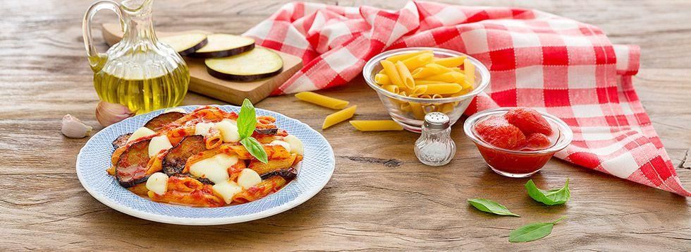 Pasta Galbanino, melanzane e pomodori
